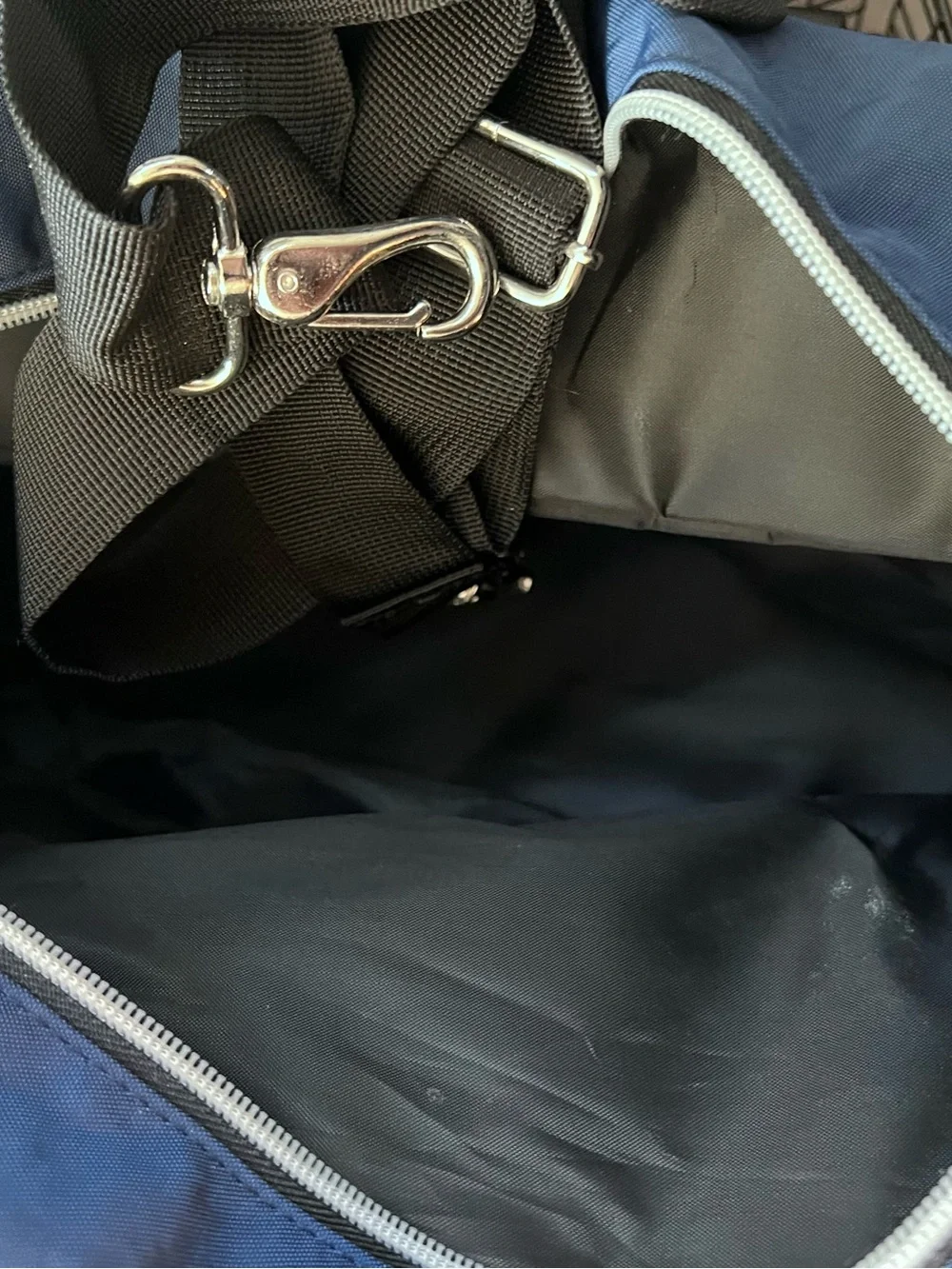 Biaggi Navy Rolling Travel Duffel with Front Zip Pocket